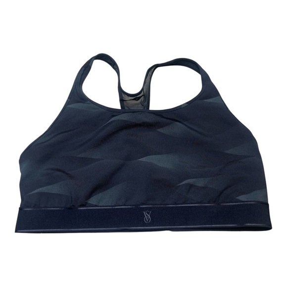 Victoria’s Secret Player Sports Bra Black Wave Non Padded Racerback Size XXL - Picture 1 of 11